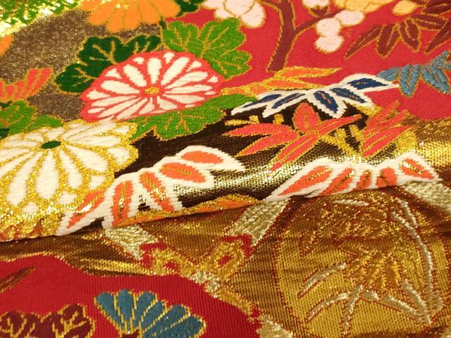 平和屋本店●色打掛　和装　婚礼　結婚式　花嫁　神社挙式　唐織　天井花丸文　暈し染め　金銀糸　逸品　AABK8288fw