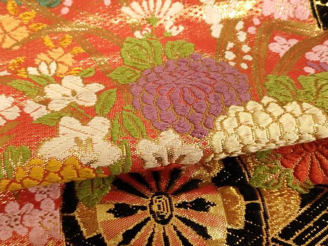 平和屋本店●色打掛 和装 婚礼 結婚式 花嫁 神社挙式 唐織 花車松文 金糸 逸品 AABK8289fw