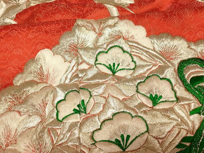 平和屋本店●色打掛 和装 婚礼 結婚式 花嫁 神社挙式 総刺繍 花鼓松文 銀糸 逸品 AABK8292fw