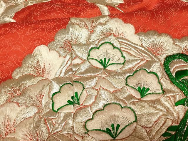 平和屋本店●色打掛 和装 婚礼 結婚式 花嫁 神社挙式 総刺繍 花鼓松文 銀糸 逸品 AABK8292fw