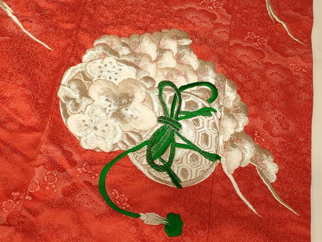 平和屋本店●色打掛 和装 婚礼 結婚式 花嫁 神社挙式 総刺繍 花鼓松文 銀糸 逸品 AABK8292fw