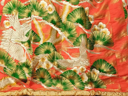 平和屋本店●色打掛　和装　婚礼　結婚式　花嫁　神社挙式　総刺繍　飛鶴梅松文　金銀糸　逸品　AABK8304fw