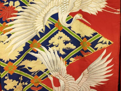 平和屋本店●色打掛　和装　婚礼　結婚式　花嫁　神社挙式　駒刺繍　飛鶴松竹梅天井文　金銀彩　銀糸　逸品　AABK8307fw