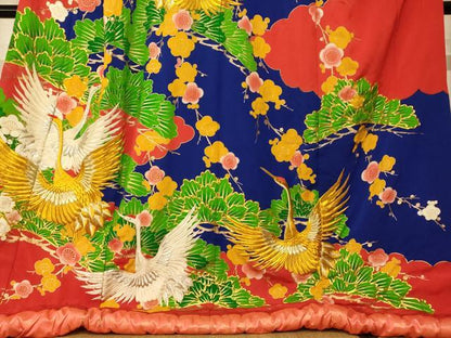 平和屋本店●色打掛 和装 婚礼 結婚式 花嫁 神社挙式 駒刺繍 飛鶴梅松文 金彩 金銀糸 逸品 AABK8310fw