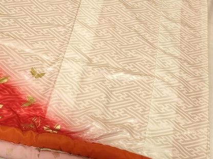 平和屋本店●お引きずり・お引き摺り　訪問着　和装　舞台　舞妓　芸妓　芸者　衣装　舞蝶文　暈し染め　金彩　AABK8311fw