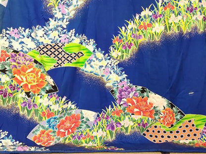 平和屋本店●お引きずり・お引き摺り・引き振袖 和装 結婚式 舞妓 芸妓 芸者 衣装 地紙草花文 金彩 逸品 AABK8313fw