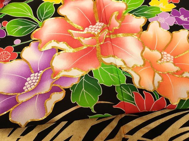 平和屋本店●お引きずり・お引き摺り・引き振袖　和装　結婚式　舞妓　芸妓　芸者　衣装　駒刺繍　草花梅文　金彩　逸品　AABK8317fw
