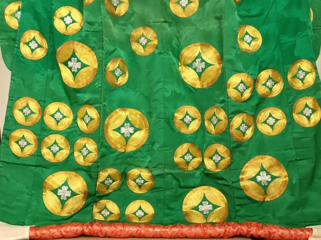 平和屋本店●色打掛　和装　婚礼　結婚式　花嫁　神社挙式　駒刺繍　七宝花文　金銀糸　逸品　AABK8342fw