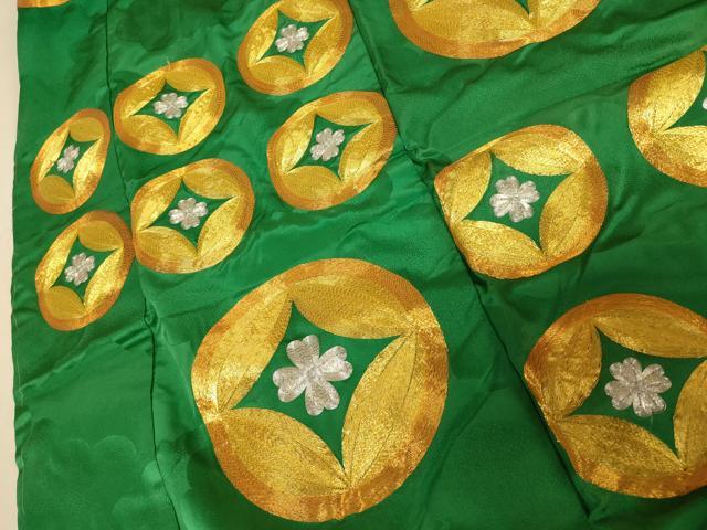 平和屋本店●色打掛　和装　婚礼　結婚式　花嫁　神社挙式　駒刺繍　七宝花文　金銀糸　逸品　AABK8342fw
