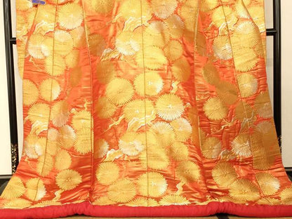 平和屋本店●色打掛　和装　婚礼　結婚式　花嫁　神社挙式　枝松文　金銀糸　金通し地　逸品　AABK8346fw