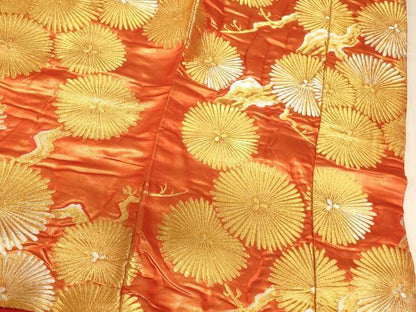 平和屋本店●色打掛　和装　婚礼　結婚式　花嫁　神社挙式　枝松文　金銀糸　金通し地　逸品　AABK8346fw