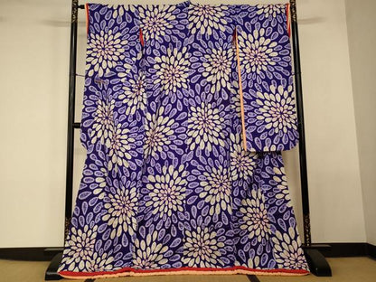 平和屋本店●お引きずり・お引き摺り・引き振袖　和装　結婚式　舞妓　芸妓　芸者　衣装　舞花文　逸品　AABK8347fw