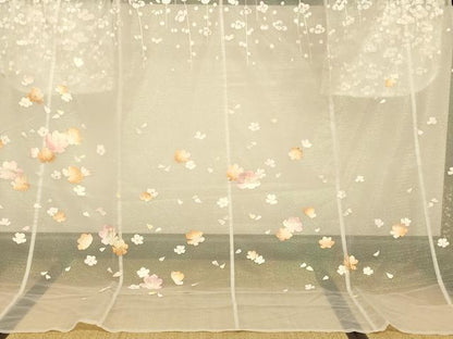 平和屋本店●夏物 お引きずり・お引き摺り・引き振袖 和装 結婚式 舞妓 芸妓 芸者 衣装 オーガンジー 枝花文 銀彩 逸品 AABK8368fw