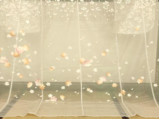 平和屋本店●夏物 お引きずり・お引き摺り・引き振袖 和装 結婚式 舞妓 芸妓 芸者 衣装 オーガンジー 枝花文 銀彩 逸品 AABK8368fw