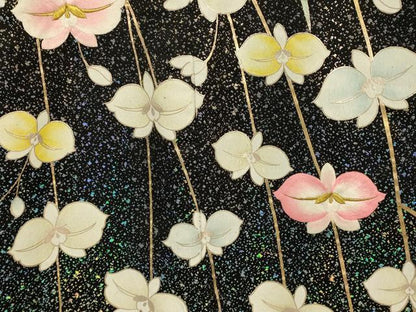 平和屋本店●色打掛　和装　婚礼　結婚式　花嫁　神社挙式　刺繍　枝垂れ花文　黒地　金糸　金銀彩　逸品　AABK8369fw