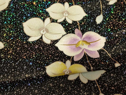 平和屋本店●色打掛　和装　婚礼　結婚式　花嫁　神社挙式　刺繍　枝垂れ花文　黒地　金糸　金銀彩　逸品　AABK8369fw