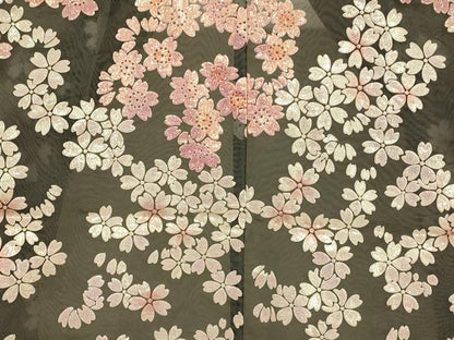 平和屋本店●夏物　お引きずり・お引き摺り・引き振袖　和装　結婚式　舞妓　芸妓　芸者　衣装　オーガンジー　舞桜文　AABK8372fw