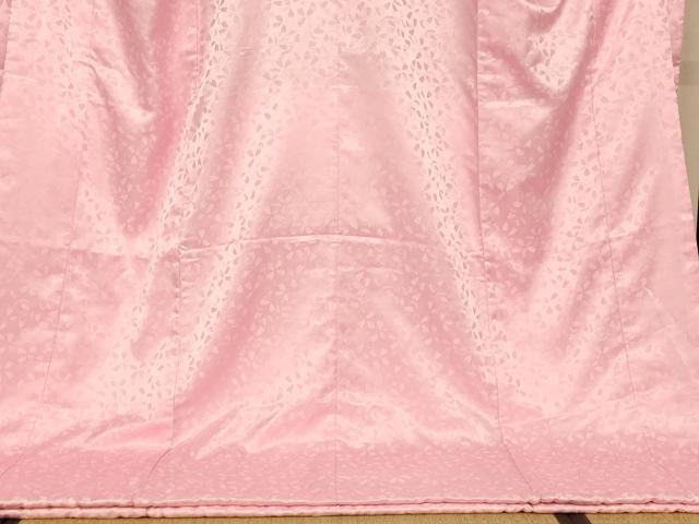 平和屋本店●お引きずり・お引き摺り・引き振袖　和装　結婚式　舞妓　芸妓　芸者　衣装　舞桜地紋　鴇色　AABK8380fw