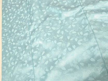 平和屋本店●お引きずり・お引き摺り・引き振袖　和装　結婚式　舞妓　芸妓　芸者　衣装　舞桜文　空色　AABK8383fw