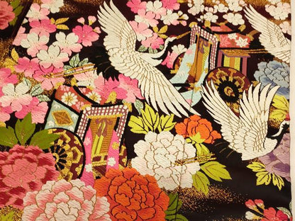 平和屋本店●色打掛　和装　婚礼　結婚式　花嫁　神社挙式　唐織　枝垂れ桜飛鶴御所車文　暈し染め　金銀糸　逸品　AABK8391fw