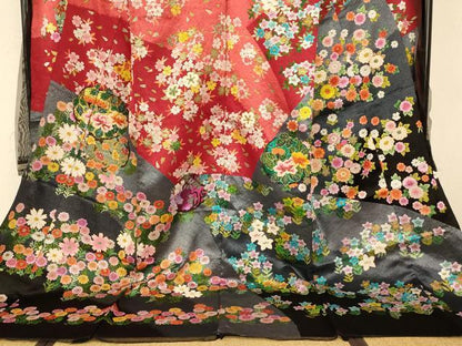 平和屋本店●中国三大刺繍 相良刺繍 手刺繍 絽刺し 区限刺繍 色打掛 仮絵羽 和装 婚礼 結婚式 花嫁 神社挙式 駒刺繍 金銀糸 AABK8394fw