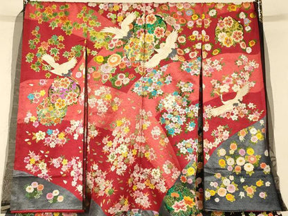 平和屋本店●中国三大刺繍 相良刺繍 手刺繍 絽刺し 区限刺繍 色打掛 仮絵羽 和装 婚礼 結婚式 花嫁 神社挙式 駒刺繍 金銀糸 AABK8394fw