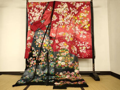 平和屋本店●中国三大刺繍 相良刺繍 手刺繍 絽刺し 区限刺繍 色打掛 仮絵羽 和装 婚礼 結婚式 花嫁 神社挙式 駒刺繍 金銀糸 AABK8394fw