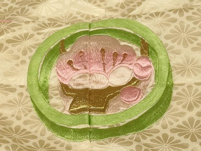 平和屋本店●色打掛　和装　婚礼　結婚式　花嫁　神社挙式　総刺繍　花鳥渡り舟文　金銀糸　逸品　AABK8414fw