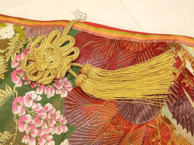 平和屋本店●YUKI TORII　鳥居ユキ　色打掛　和装　婚礼　結婚式　花嫁　神社挙式　唐織　花光琳水　暈し染め　金糸　逸品　AABK8429fw