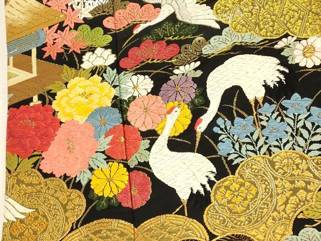 平和屋本店●色打掛　和装　婚礼　結婚式　花嫁　神社挙式　唐織　鴛鴦草花雲取り文　鶴　金糸　逸品　AABK8436fw