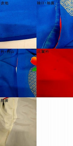 平和屋本店●お引きずり・お引き摺り・引き振袖 和装 結婚式 舞妓 芸妓 芸者 衣装 手描き 駒刺繍 枝花丸文 金糸 金銀彩 逸品 AABK8444fw