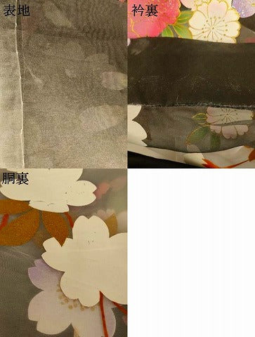 平和屋本店●夏物 お引きずり・お引き摺り・引き振袖 和装 結婚式 舞妓 芸妓 芸者 衣装 オーガンジー 枝垂れ桜文 金彩 逸品 AABK8465fw