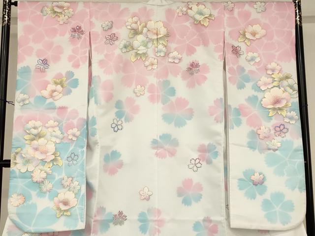 平和屋本店●お引きずり・お引き摺り・引き振袖 和装 結婚式 舞妓 芸妓 芸者 衣装 オーガンジー 舞花文 ラインストーン 金彩 AABK8466fw