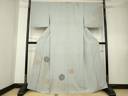 平和屋着物●訪問着　花菱文　鳳凰　健勝苑扱い　正絹　逸品　AABK8489ck