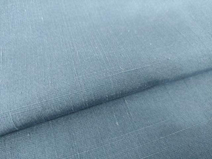 平和屋着物●結城紬　色無地　青藤色　正絹　逸品　AABK8490ck