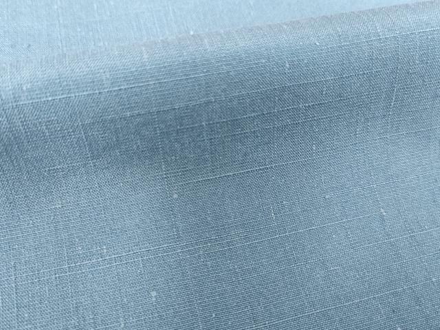 平和屋着物●結城紬　色無地　青藤色　正絹　逸品　AABK8490ck