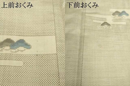 平和屋着物●本場大島紬　9マルキ　総絣　エ霞松文　正絹　逸品　AABK8501ck