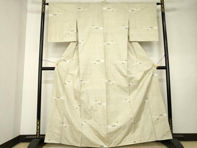 平和屋着物●本場大島紬　9マルキ　総絣　エ霞松文　正絹　逸品　AABK8501ck