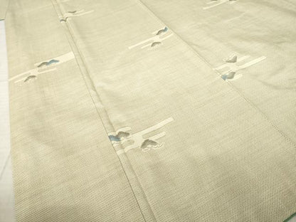 平和屋着物●本場大島紬　9マルキ　総絣　エ霞松文　正絹　逸品　AABK8501ck