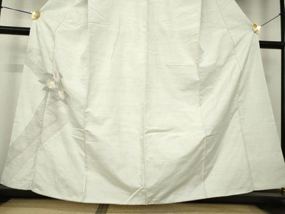 平和屋着物●上質な紬　訪問着　枝花文　正絹　逸品　AABK8509ck
