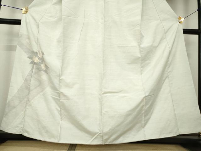 平和屋着物●上質な紬　訪問着　枝花文　正絹　逸品　AABK8509ck