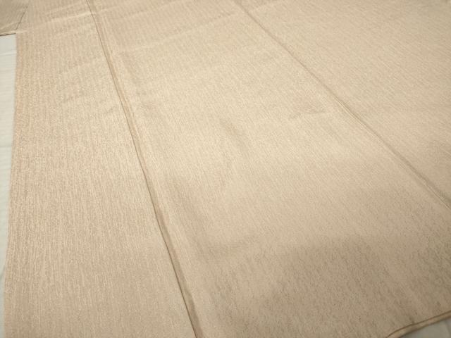 平和屋着物●お召　赤白橡色　正絹　逸品　AABK8514ck