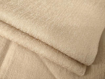 平和屋着物●お召　赤白橡色　正絹　逸品　AABK8514ck