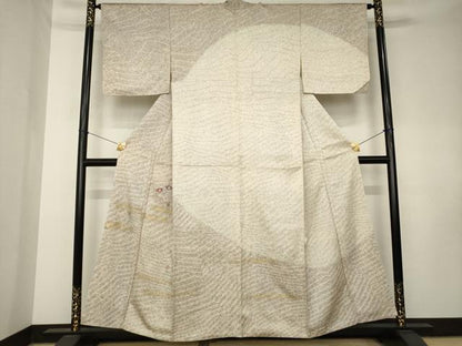 平和屋着物●訪問着　刺繍　花籬文　金彩　正絹　逸品　AABK8515ck