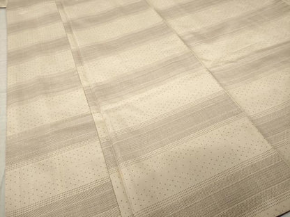 平和屋着物●本場大島紬　150亀甲　横段文　正絹　逸品　AABK8516ck