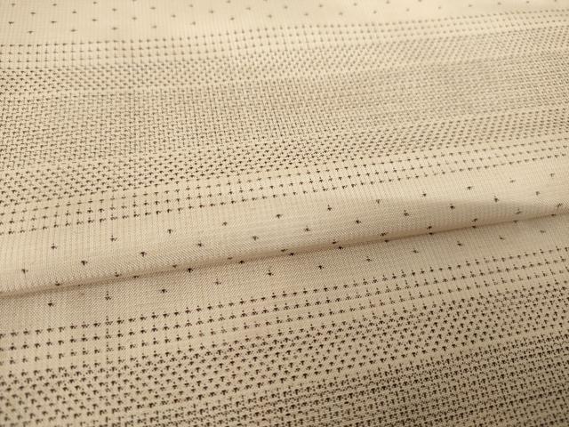 平和屋着物●本場大島紬　150亀甲　横段文　正絹　逸品　AABK8516ck