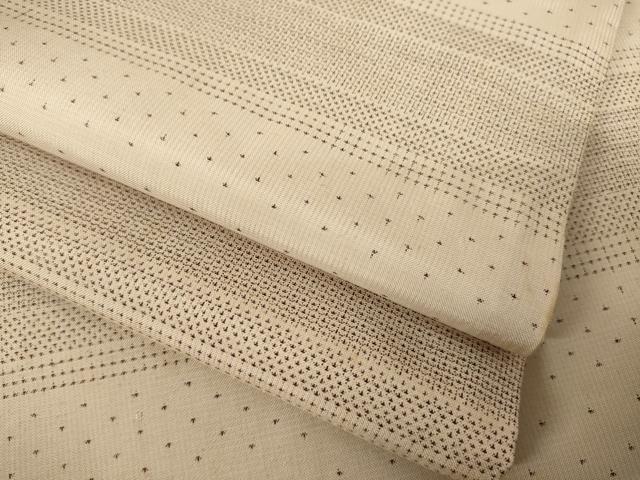 平和屋着物●本場大島紬　150亀甲　横段文　正絹　逸品　AABK8516ck