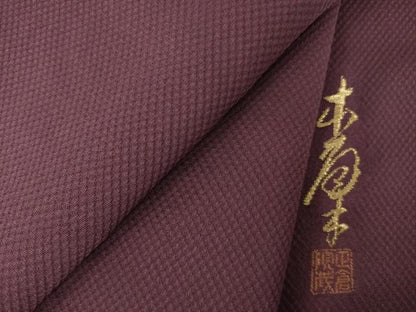 平和屋着物●上質な色無地　作家物　似せ紫色　正絹　逸品　AABK8522ck