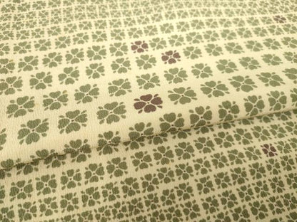 平和屋着物●上質な小紋　横段花文　正絹　逸品　AABK8534ck