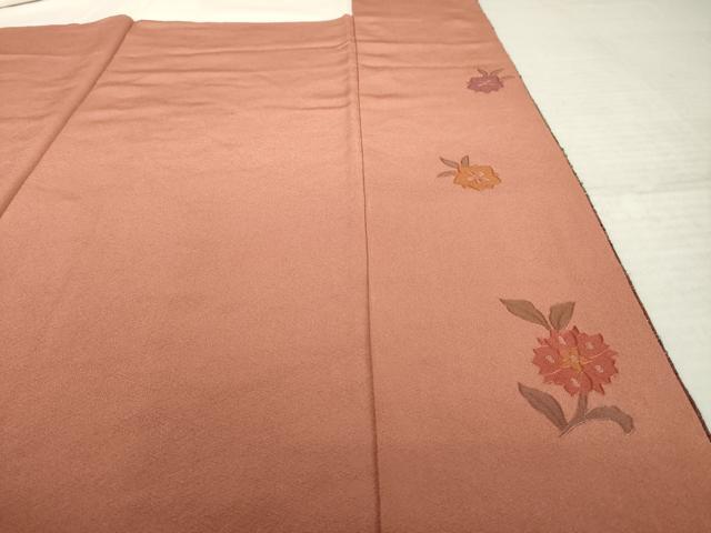 平和屋着物●訪問着　総刺繍　奏斗刺繍　更紗花文　暈し染め　正絹　逸品　AABK8541ck